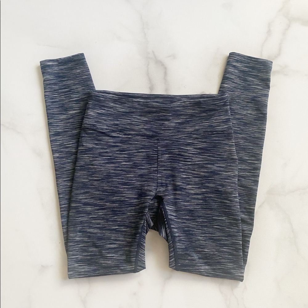 Outdoor Voices 7/8 Terra Knit Leggings in Heather Blue